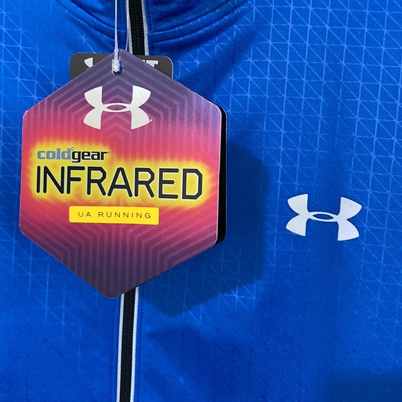 NWT - Mens Large - Under Armour Cold Gear Infrared Running Jacket - Royal Blue - Picture 2 of 11